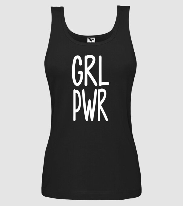 Girl Power model negru pe tricou