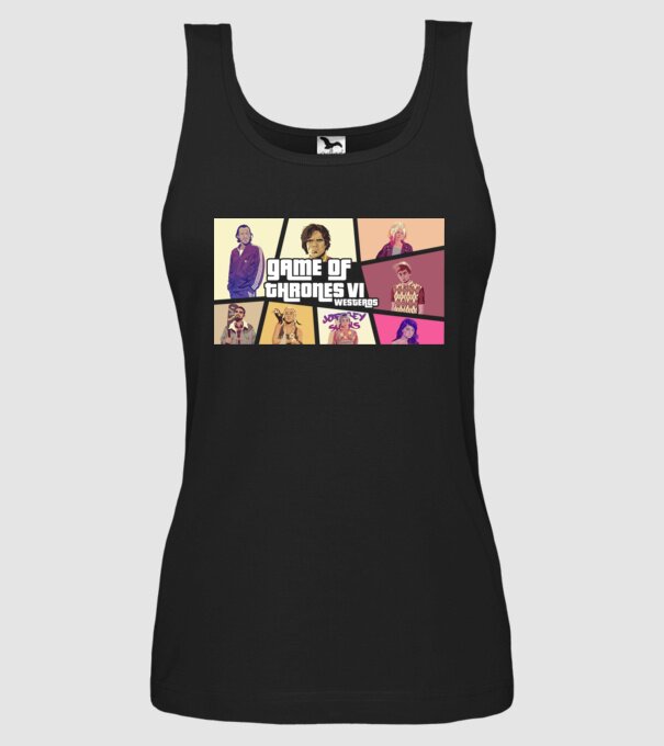 GTA game of thrones model negru pe tricou