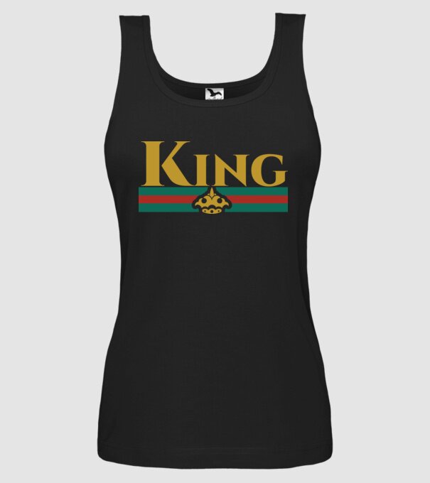 Gucci king model negru pe tricou