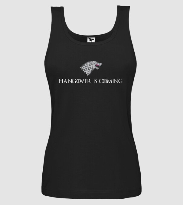 Hangover is coming model negru pe tricou