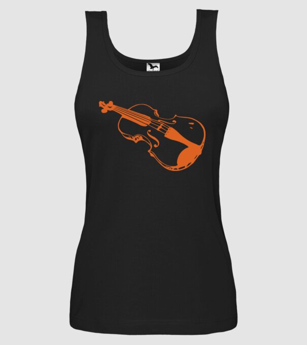 Vioară model negru pe tricou