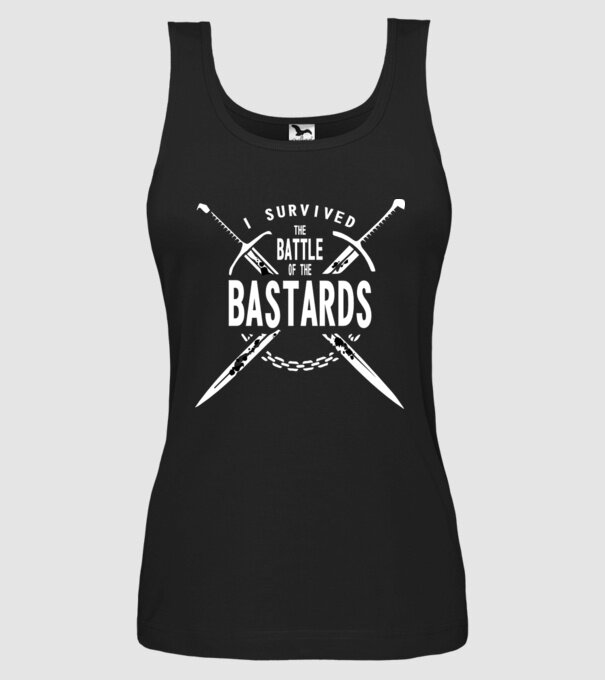 I survived the battle of the bastards model negru pe tricou