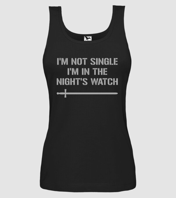 Im not single...! model negru pe tricou