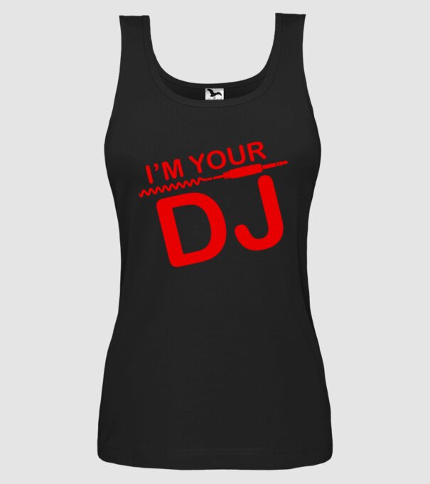 Im your DJ model negru pe tricou