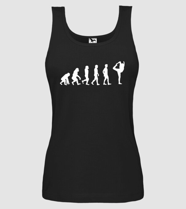 Yoga evoluție model negru pe tricou
