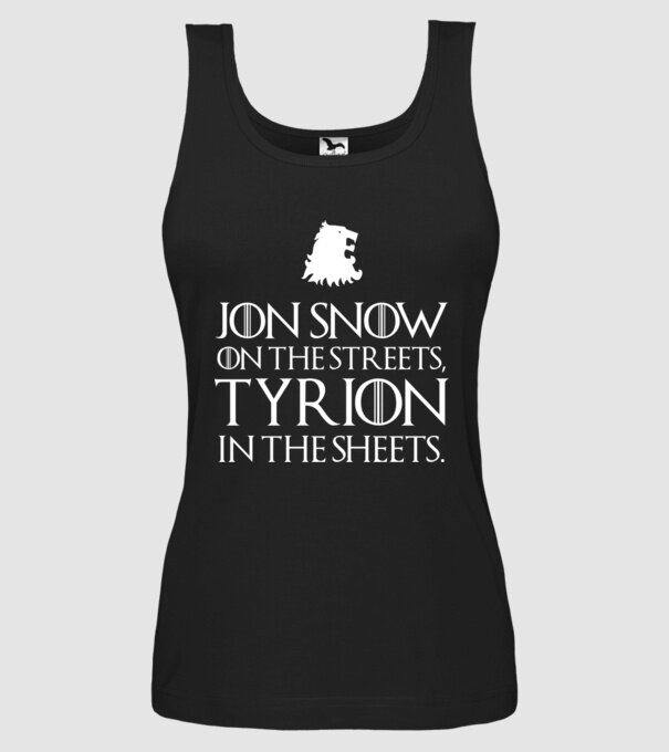 Jon Snow streets model negru pe tricou