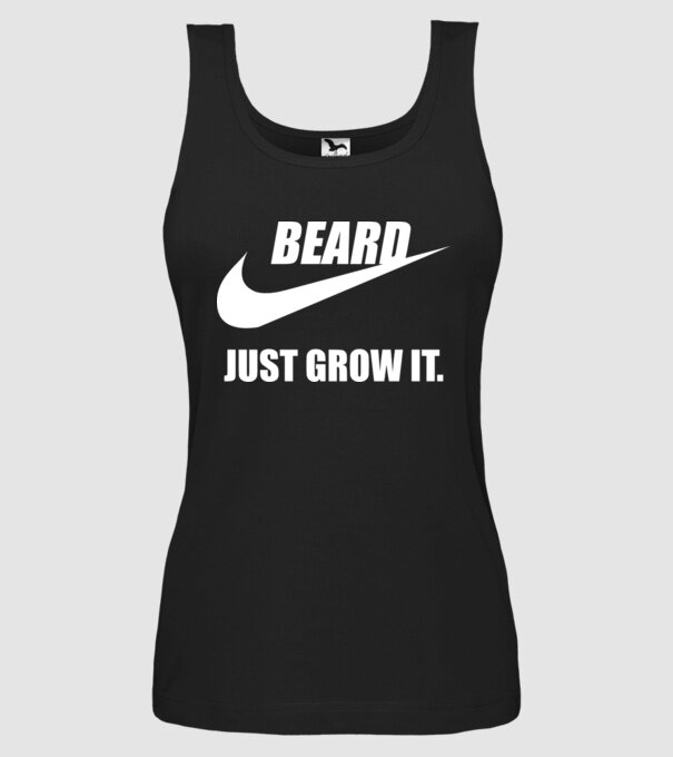 Just Grow It! model negru pe tricou