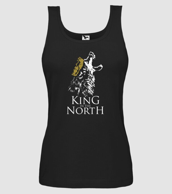 King in the north 2c model negru pe tricou