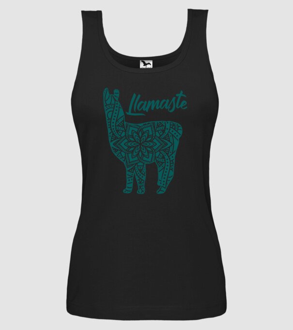 Lamaste unicolor model negru pe tricou