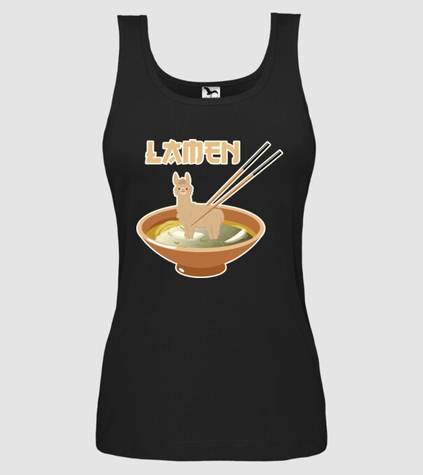 Lamen model negru pe tricou