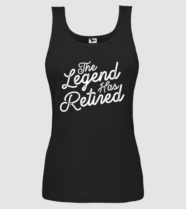 Legend has retired model negru pe tricou