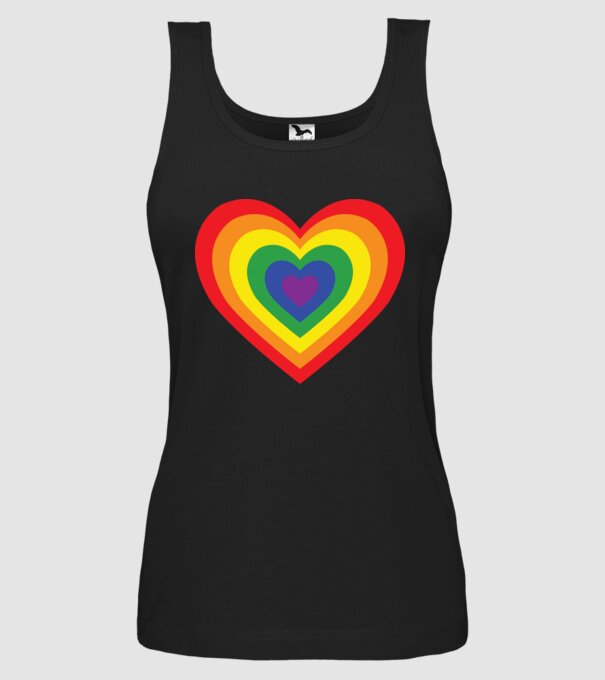 inimă lgbtq model negru pe tricou