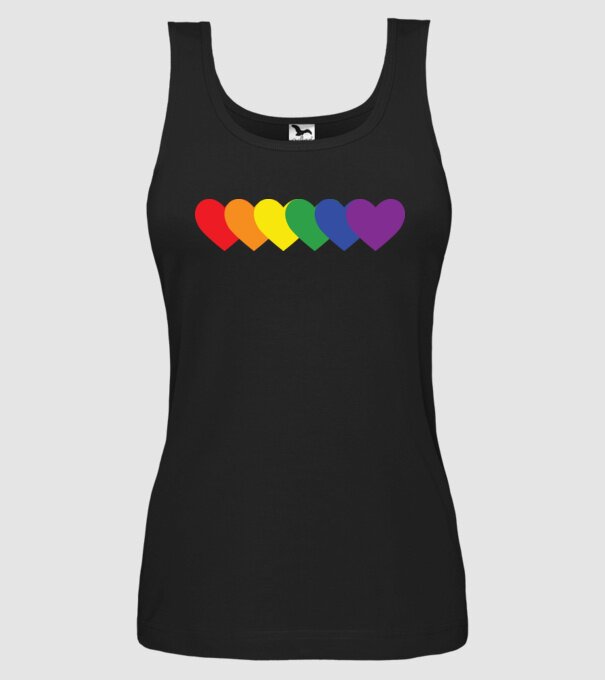 Inimi Lgbtq model negru pe tricou
