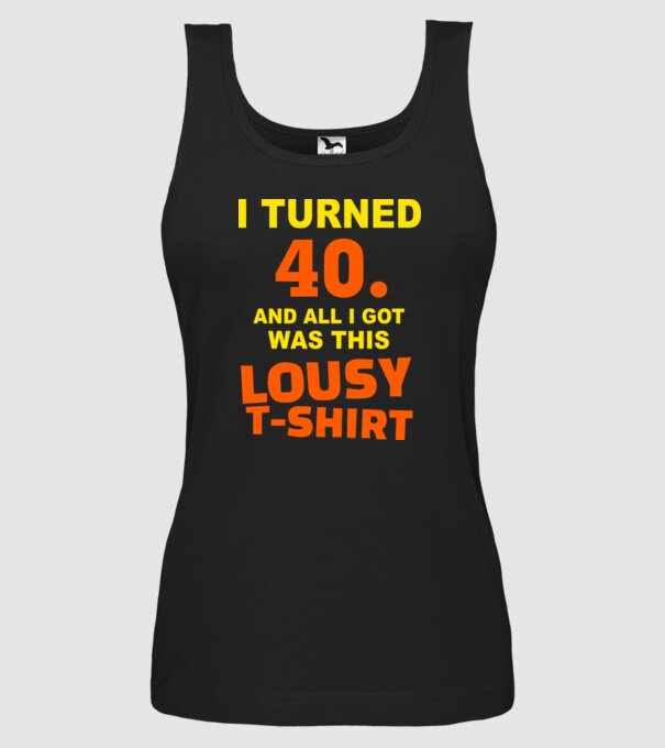 Lousy T-shirt 40 model negru pe tricou