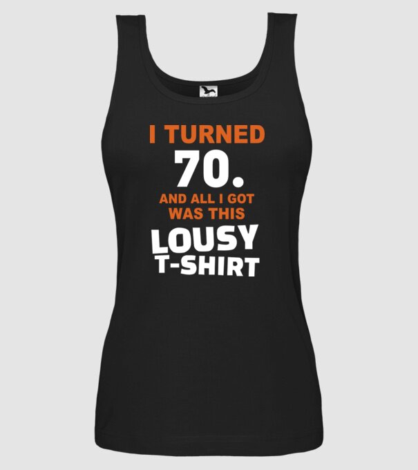 Lousy T-shirt 70. model negru pe tricou