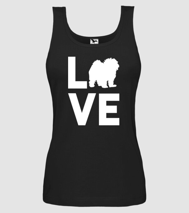 LOVE Bolognese model negru pe tricou