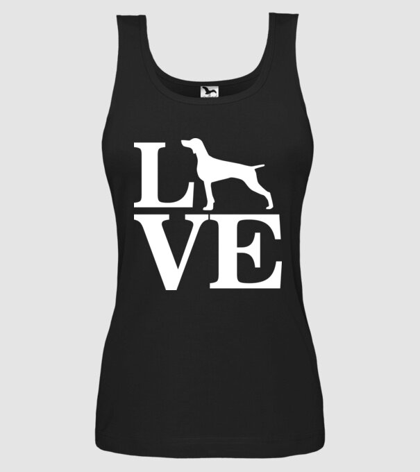 LOVE VIȘLĂ model negru pe tricou