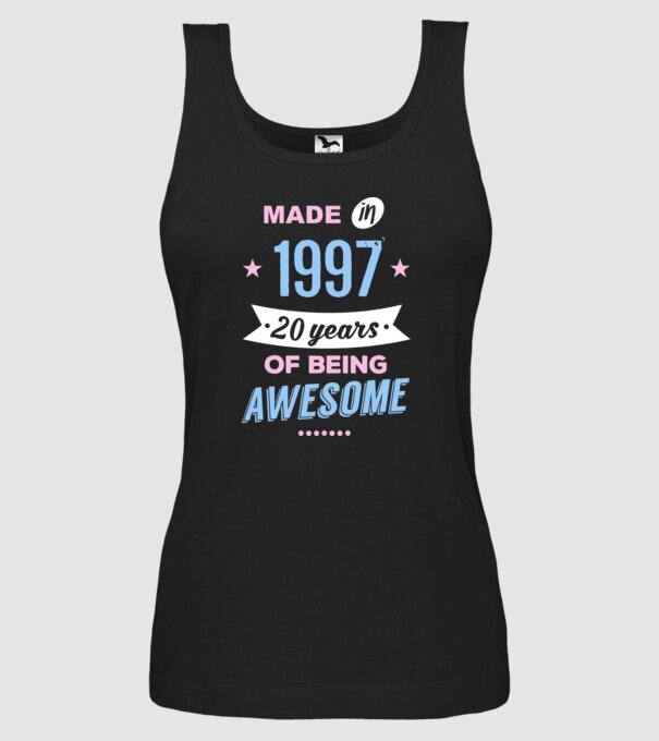 Made in - 1997 model negru pe tricou