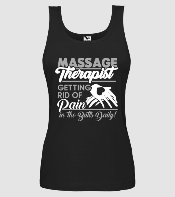 Massage pain model negru pe tricou