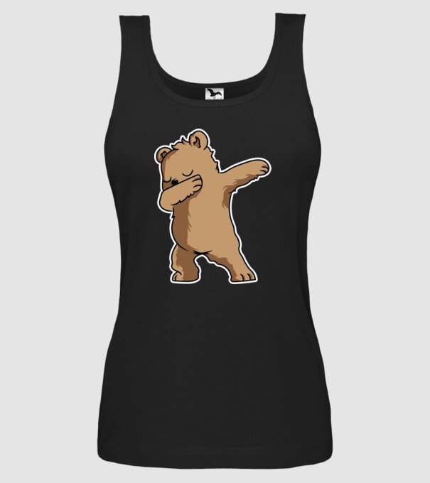 Urs DAB model negru pe tricou