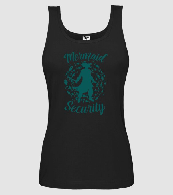 Mermaid Security boys model negru pe tricou
