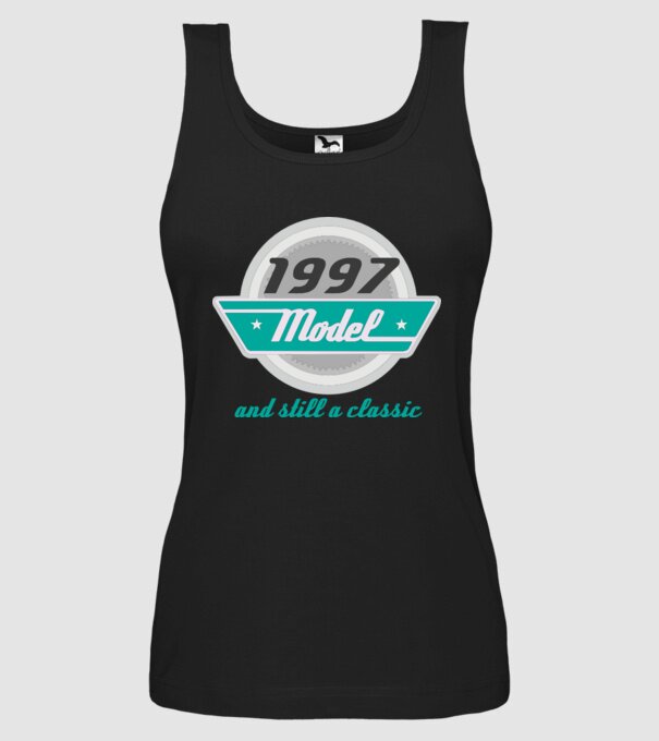 Model and still a classic - 1997 model negru pe tricou