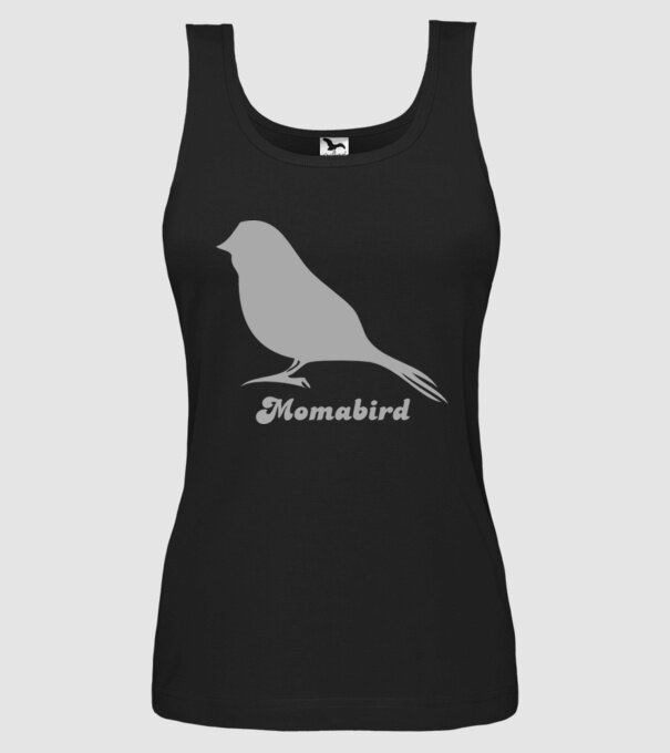 Momabird model negru pe tricou