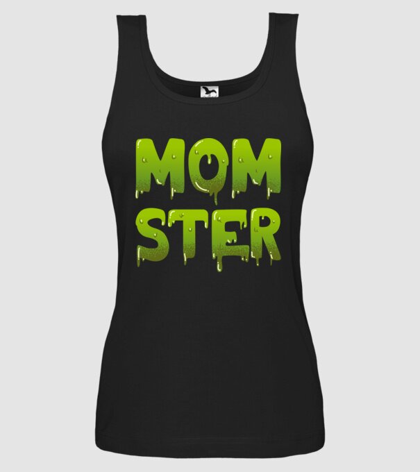 Momster model negru pe tricou
