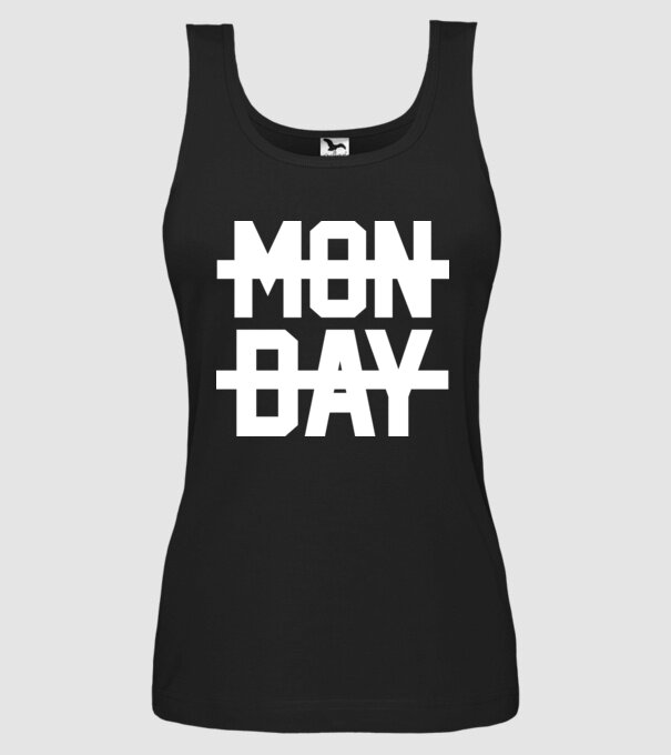 Monday model negru pe tricou