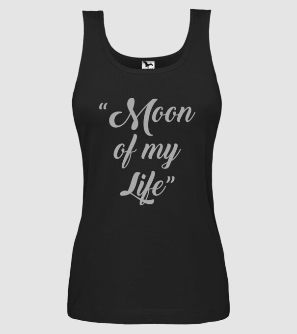 Moon of my life model negru pe tricou
