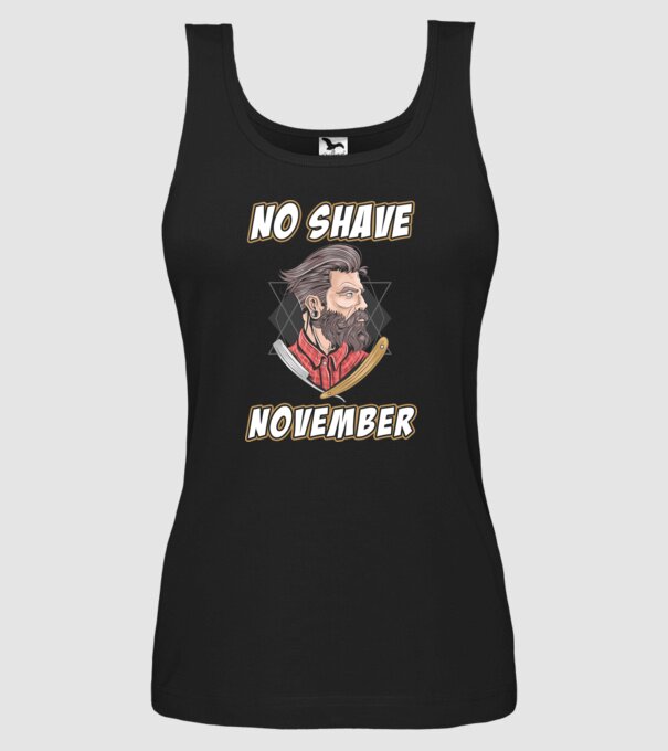 No shave November model negru pe tricou