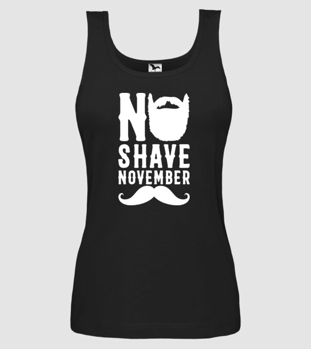 No shave november model negru pe tricou
