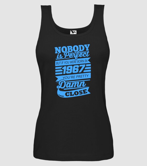 Nobody 1967 model negru pe tricou