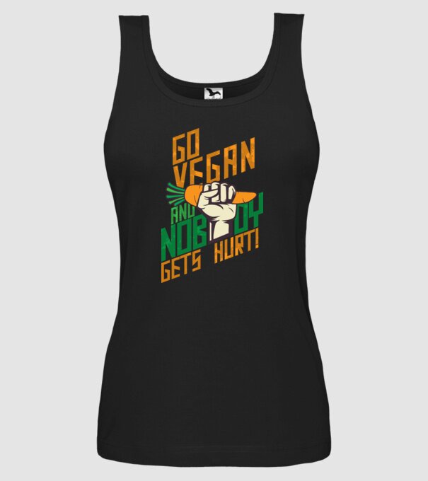 nobody get hurt vegan model negru pe tricou