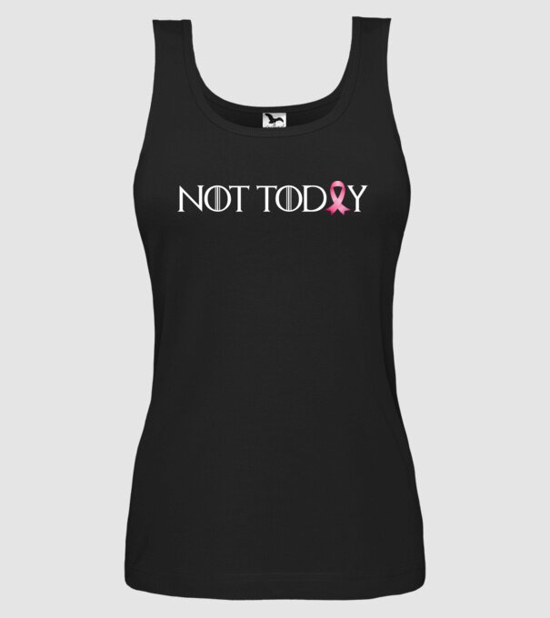 Not today model negru pe tricou