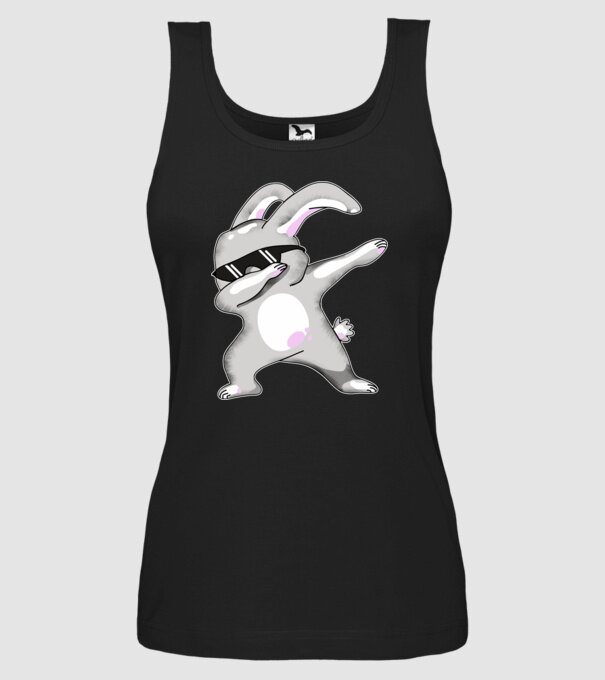 Iepuraș DAB model negru pe tricou