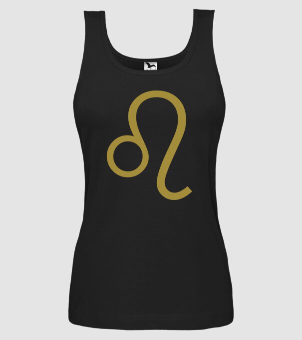 Leo Horoscope model negru pe tricou