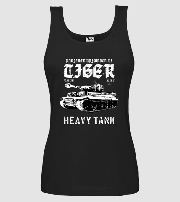 Panzer VI tiger model negru pe tricou