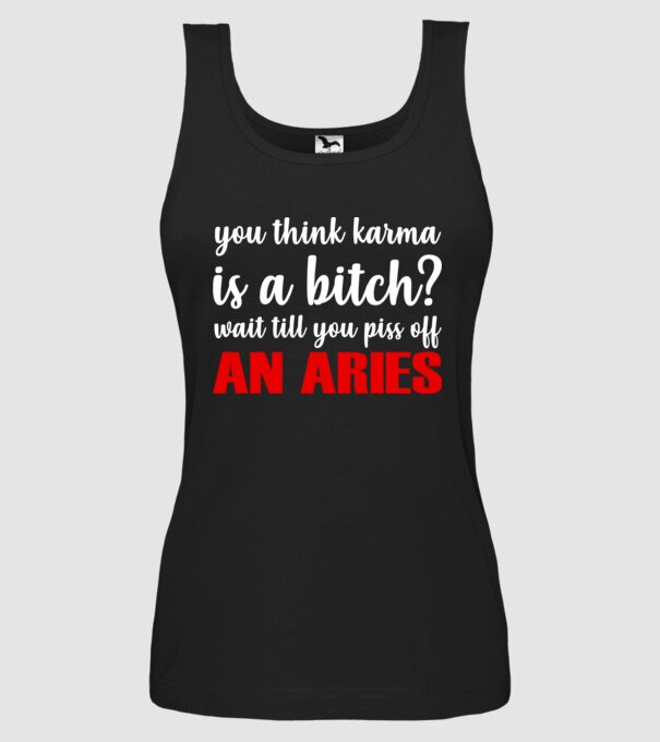 Piss of an ARIES model negru pe tricou