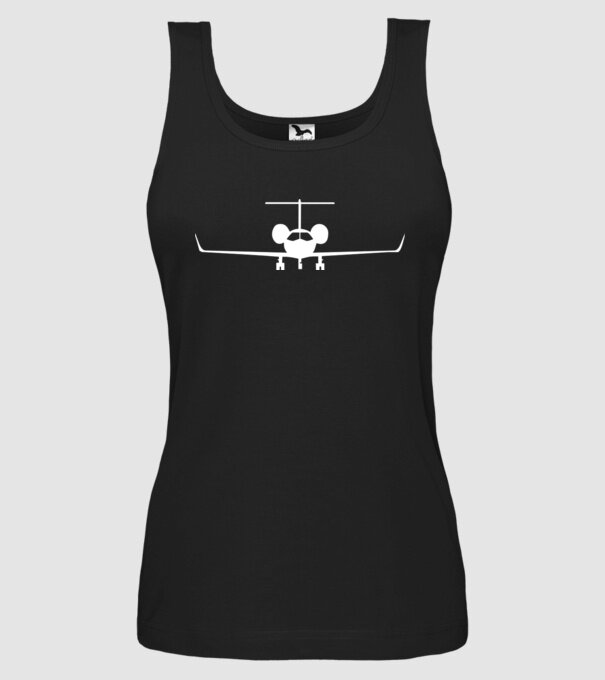 avion model negru pe tricou