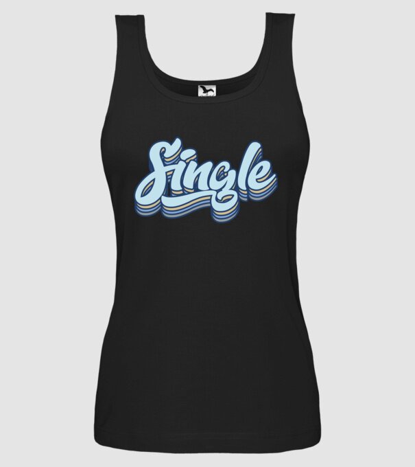 Retro single model negru pe tricou