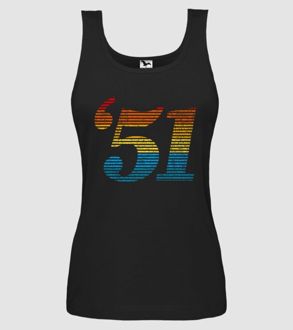Retro Birthday 1951 model negru pe tricou