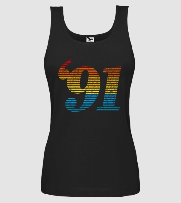 Retro Birthday 1991 model negru pe tricou