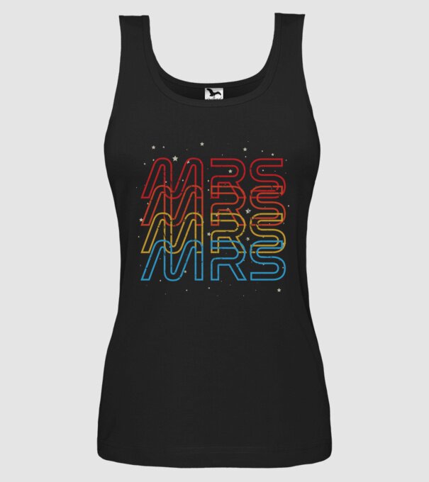 Retro vintage nasa couple mrs model negru pe tricou