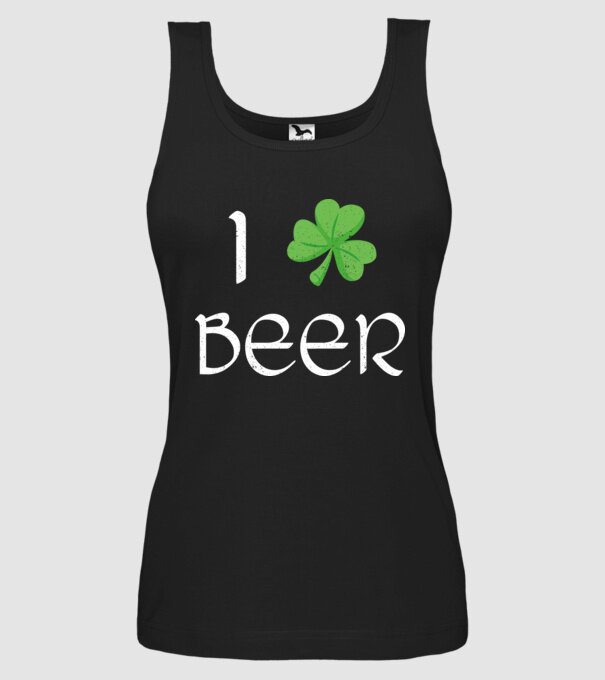 Shamrock beer model negru pe tricou