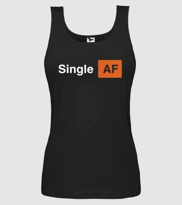 Single AF model negru pe tricou