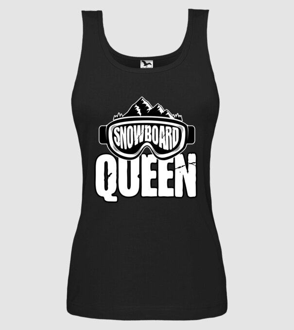snowboard queen 01 model negru pe tricou