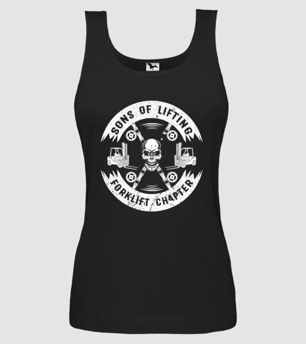 SONS OF LIFTING model negru pe tricou