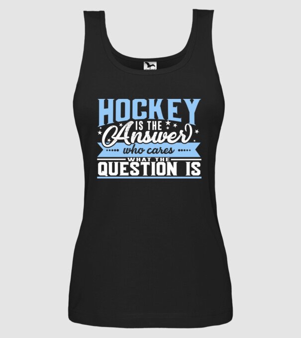 Sport is the answer HOCHEIST model negru pe tricou