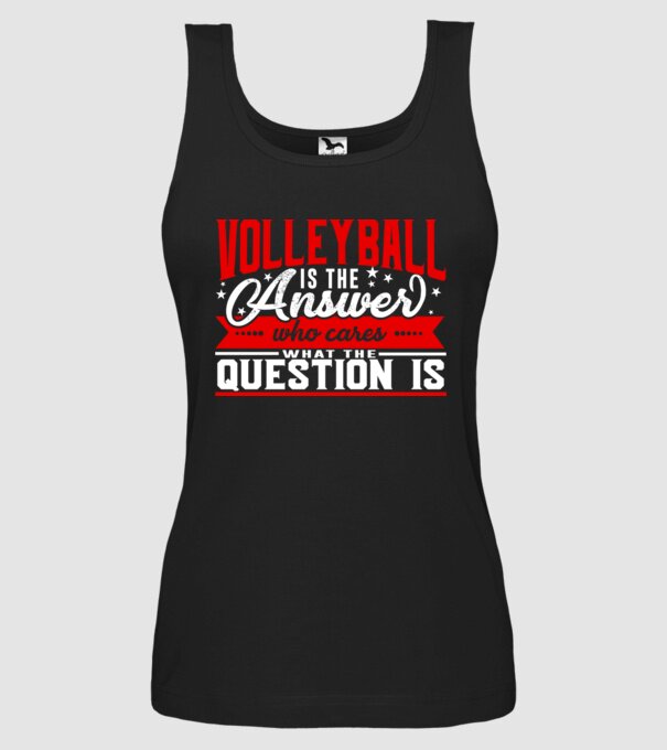 Sport is the answer VOLEIBALIST model negru pe tricou